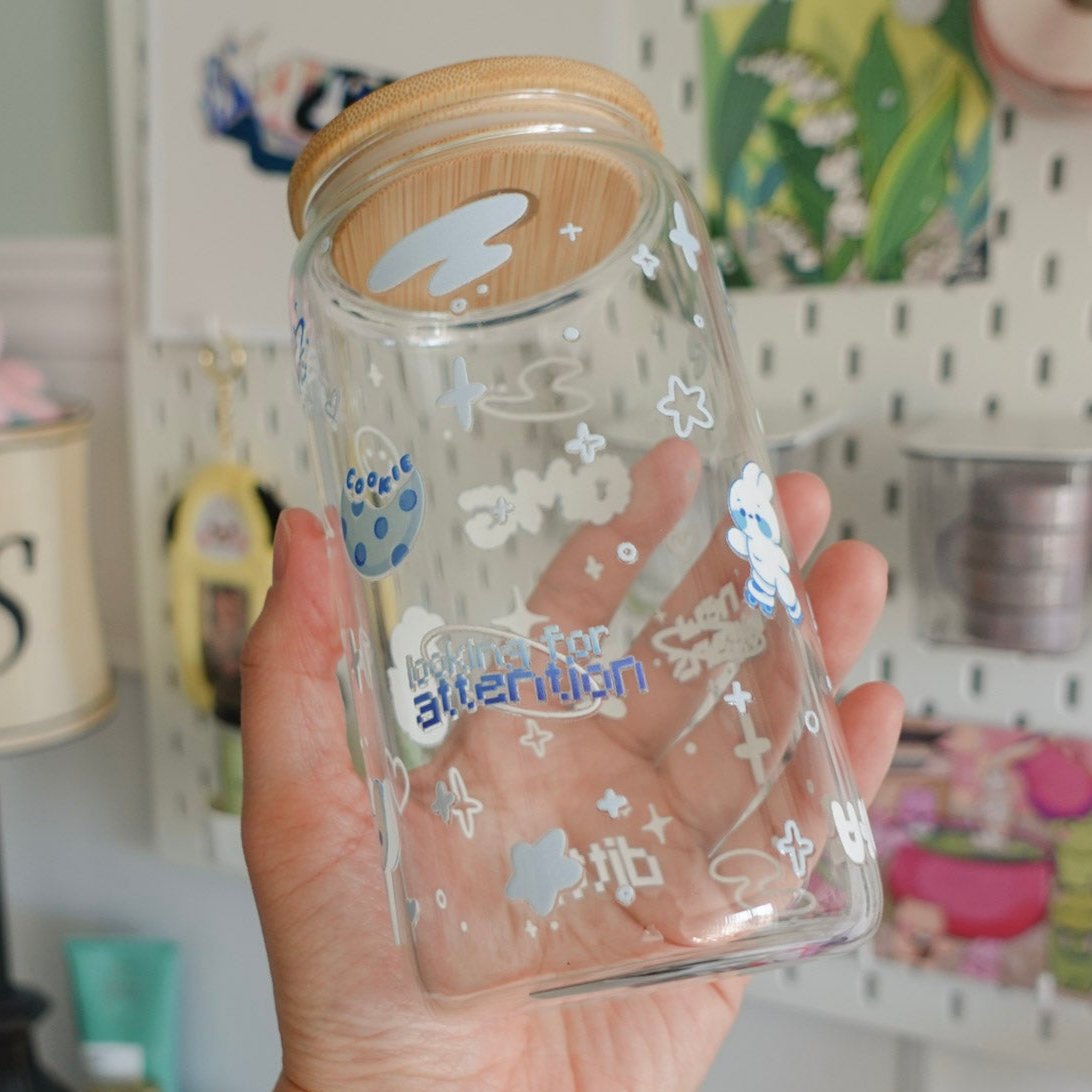 New Jeans Clear Glass Tumbler