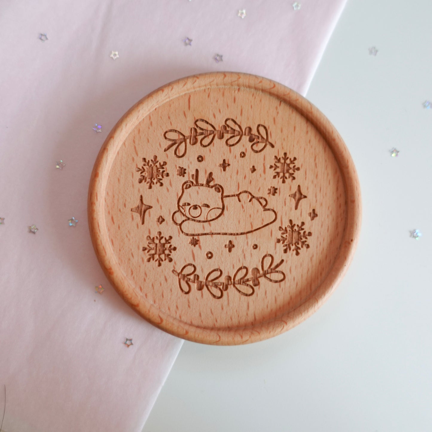 Holiday Wooden Coasters | Limited Edition