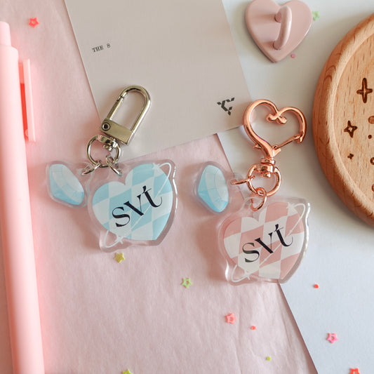 Seventeen x Carat Glitter Keychain