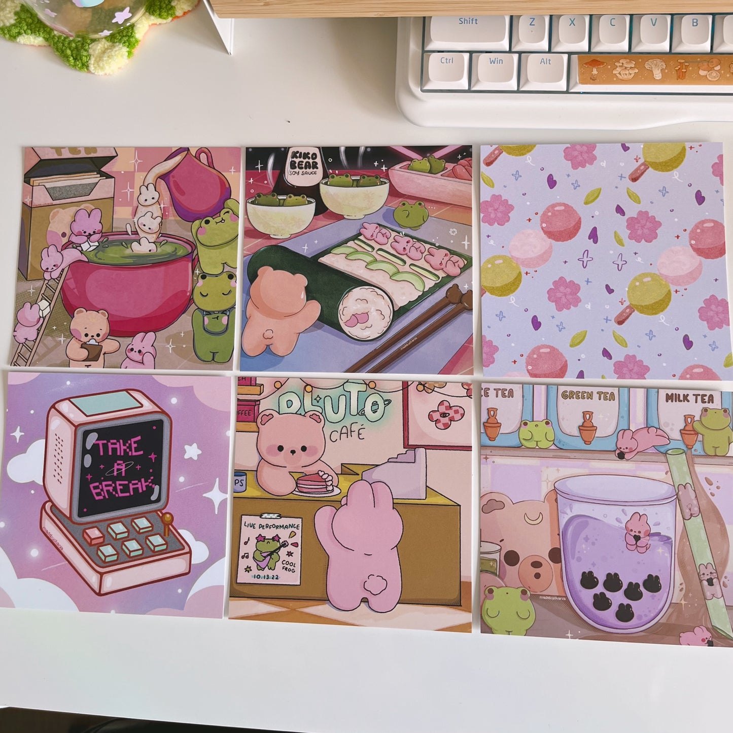 Dango Blossom Art Print | Postcard