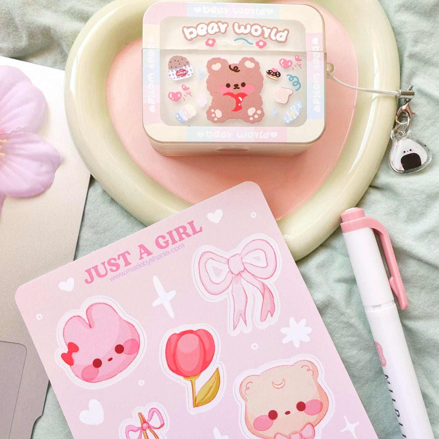 Just a Girl Vinyl Sticker Sheet