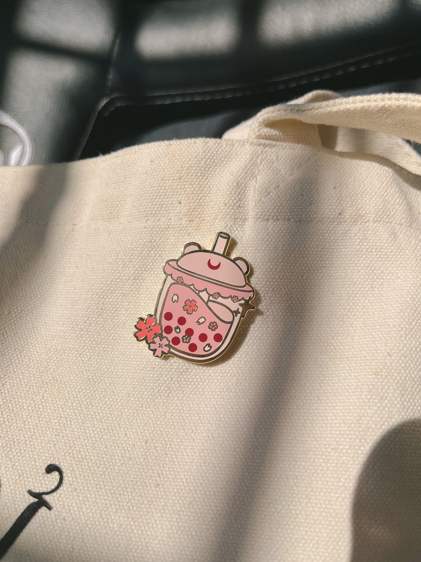 Beary Boba Enamel Pin