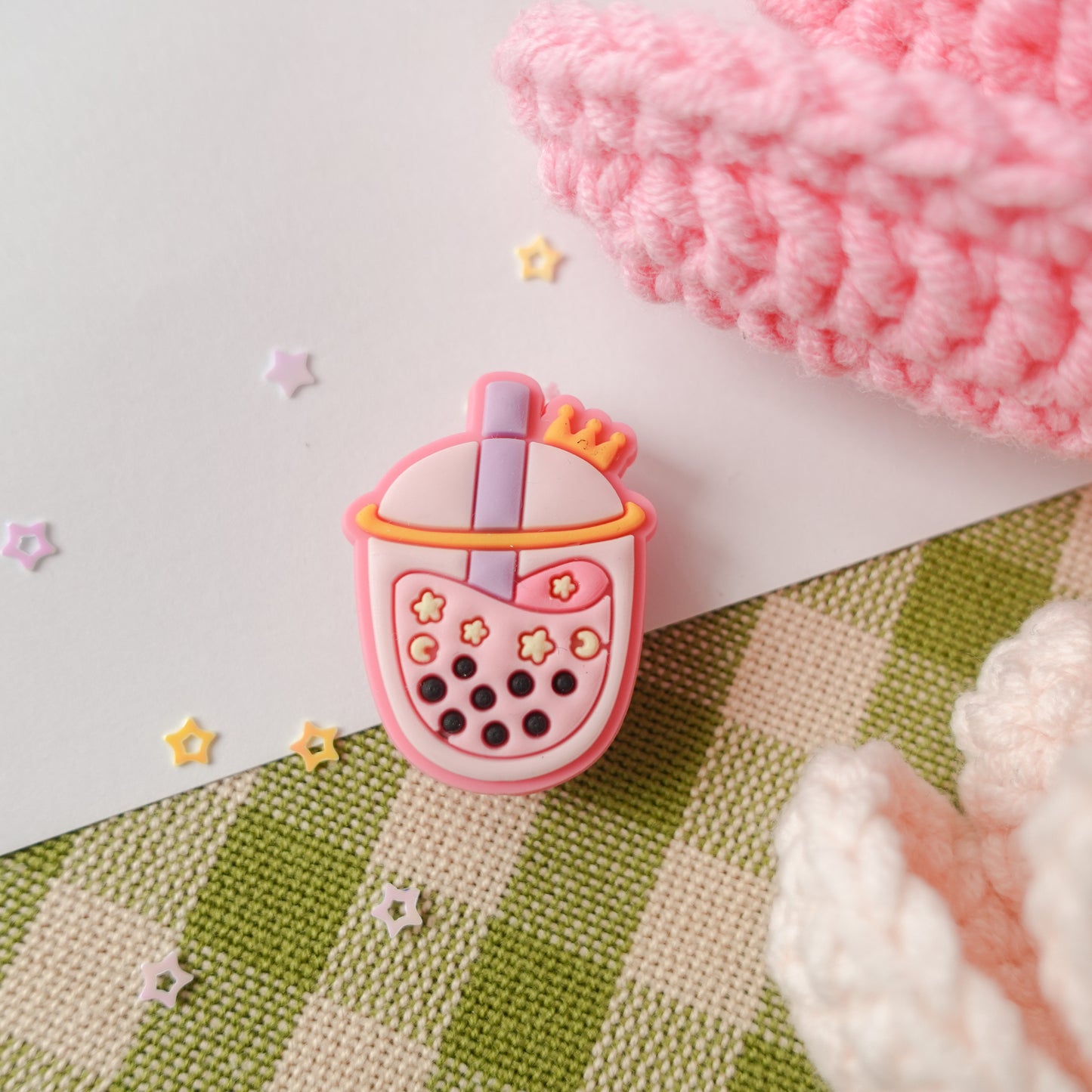 Bubble Tea Shoe Charm