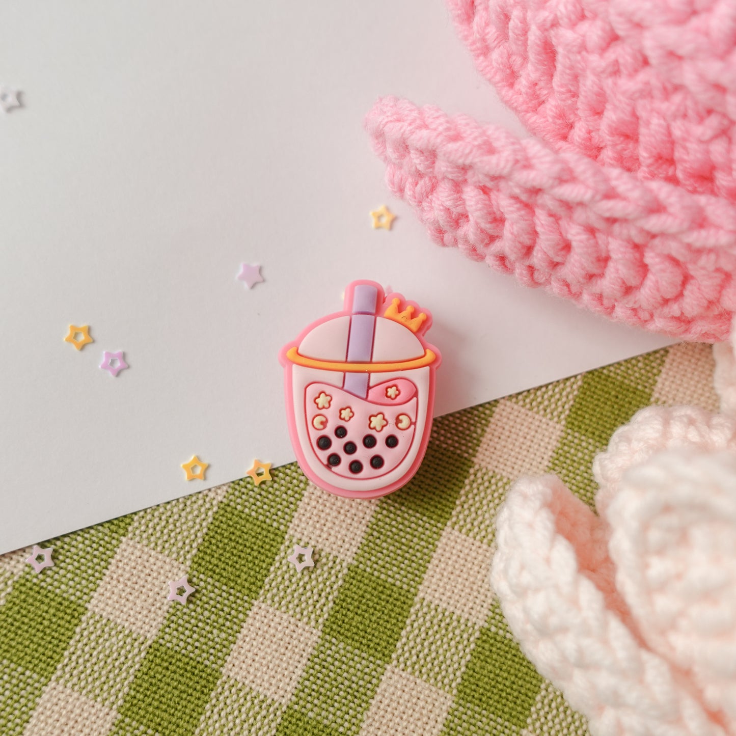 Bubble Tea Shoe Charm