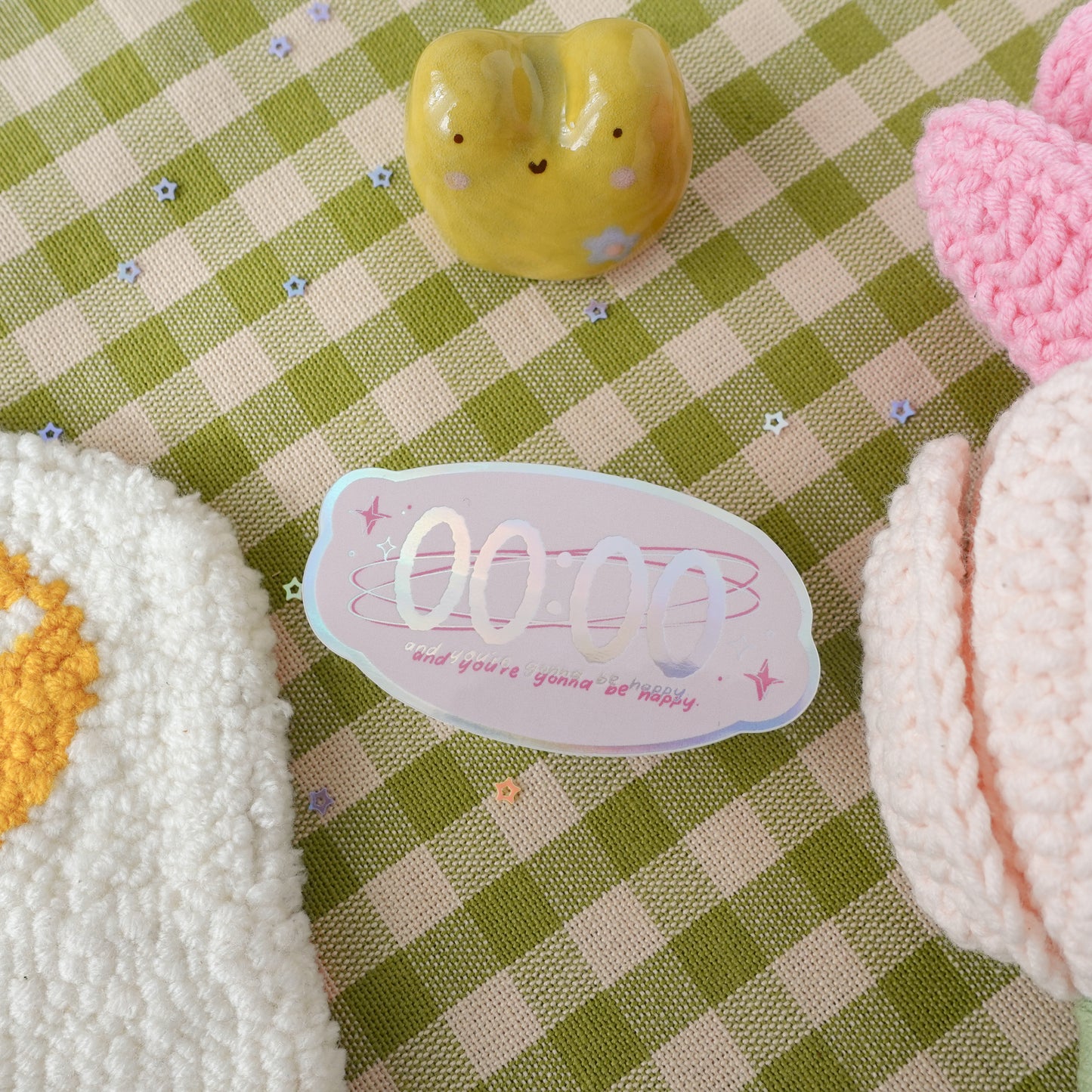 Zero o'Clock Holographic Sticker
