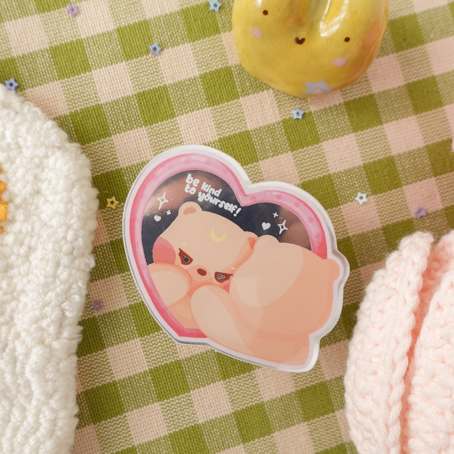 Be Kind to Yourself Mirror Sticker