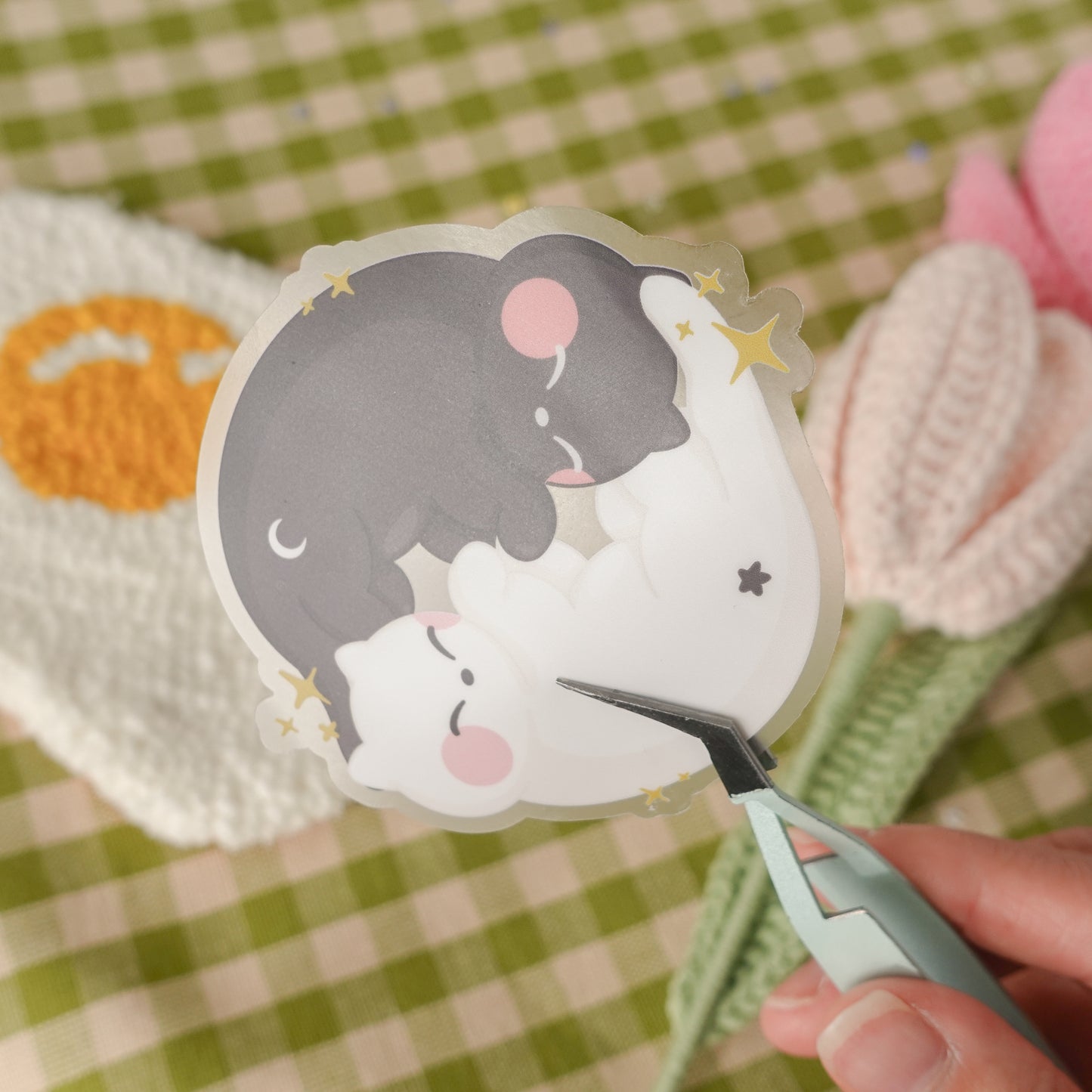 YinYang Kitties Sticker