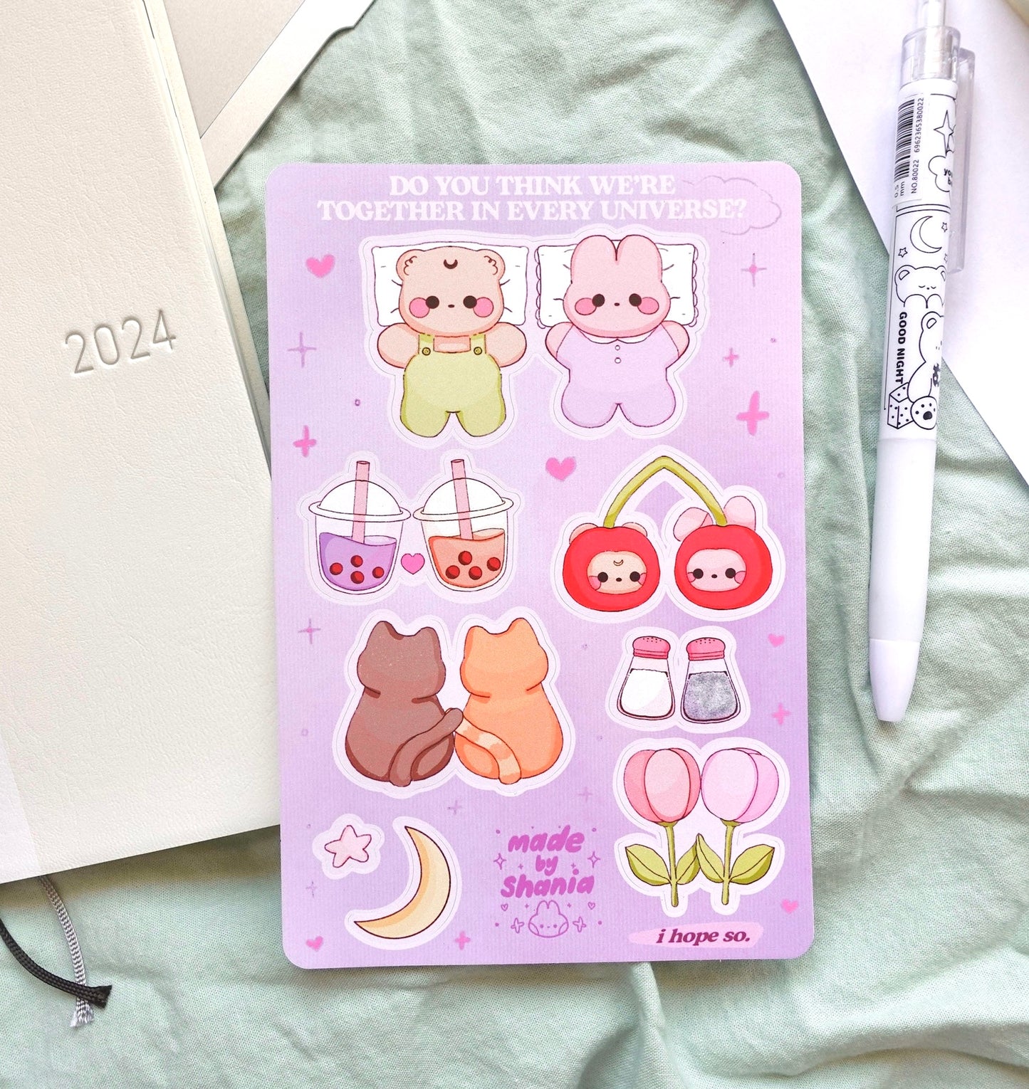 Together in Every Universe Vinyl Sticker Sheet