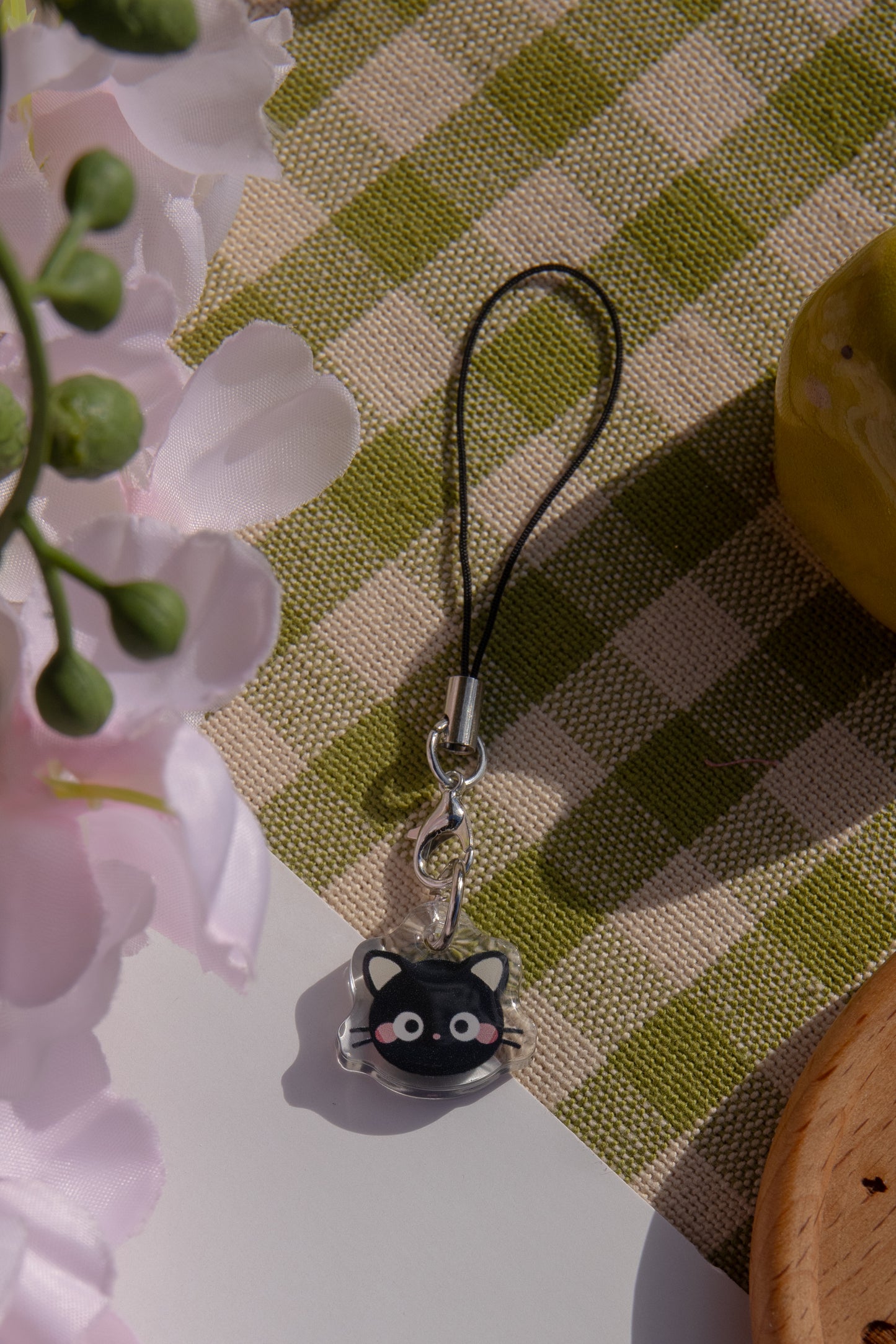Chocolate Kitty Baby Phone Charm