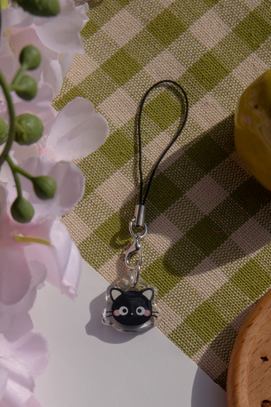Chocolate Kitty Baby Phone Charm