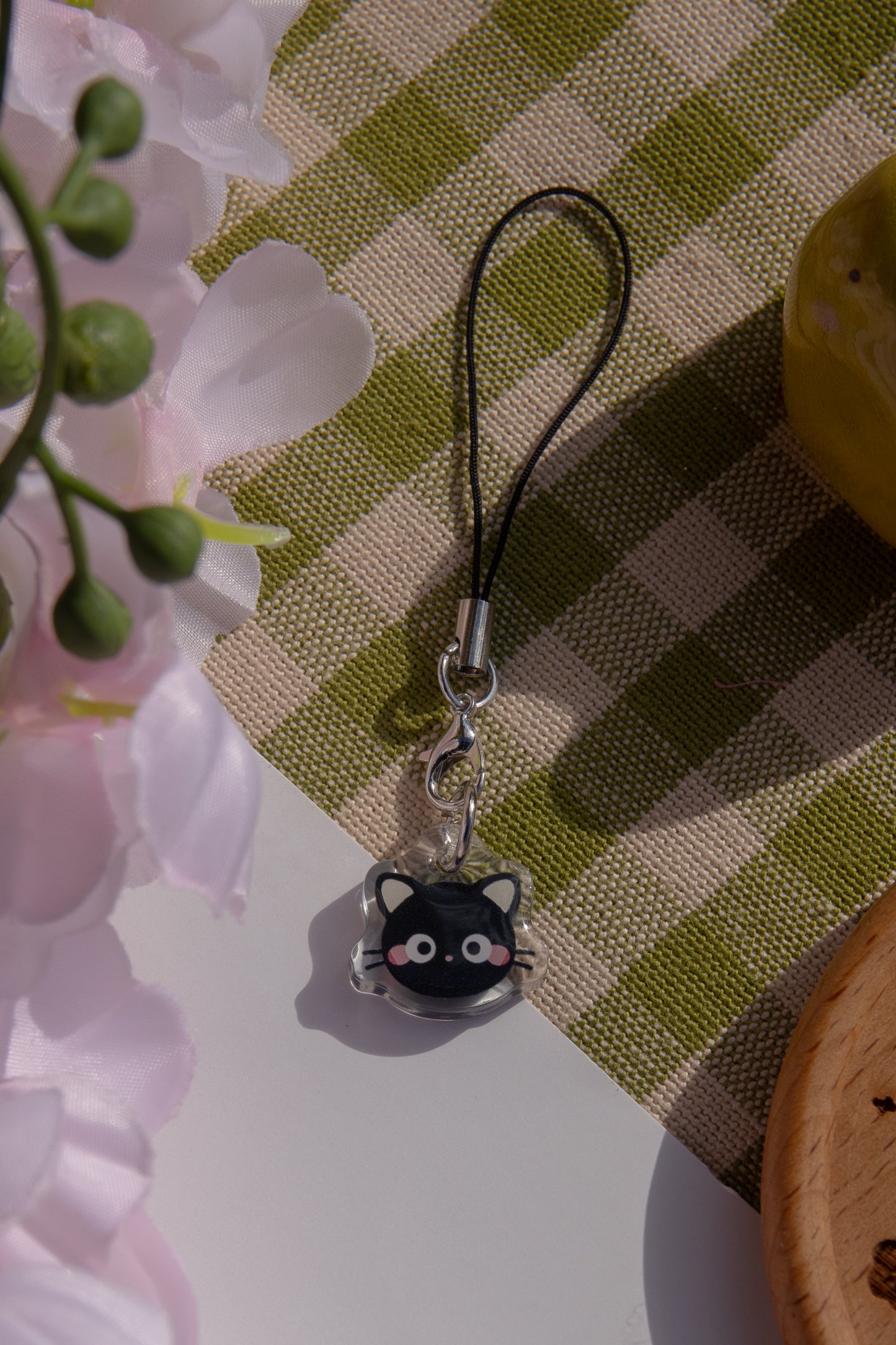 Chocolate Kitty Baby Phone Charm