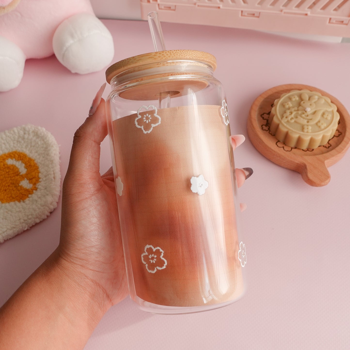 Sakura Clear Glass Tumbler