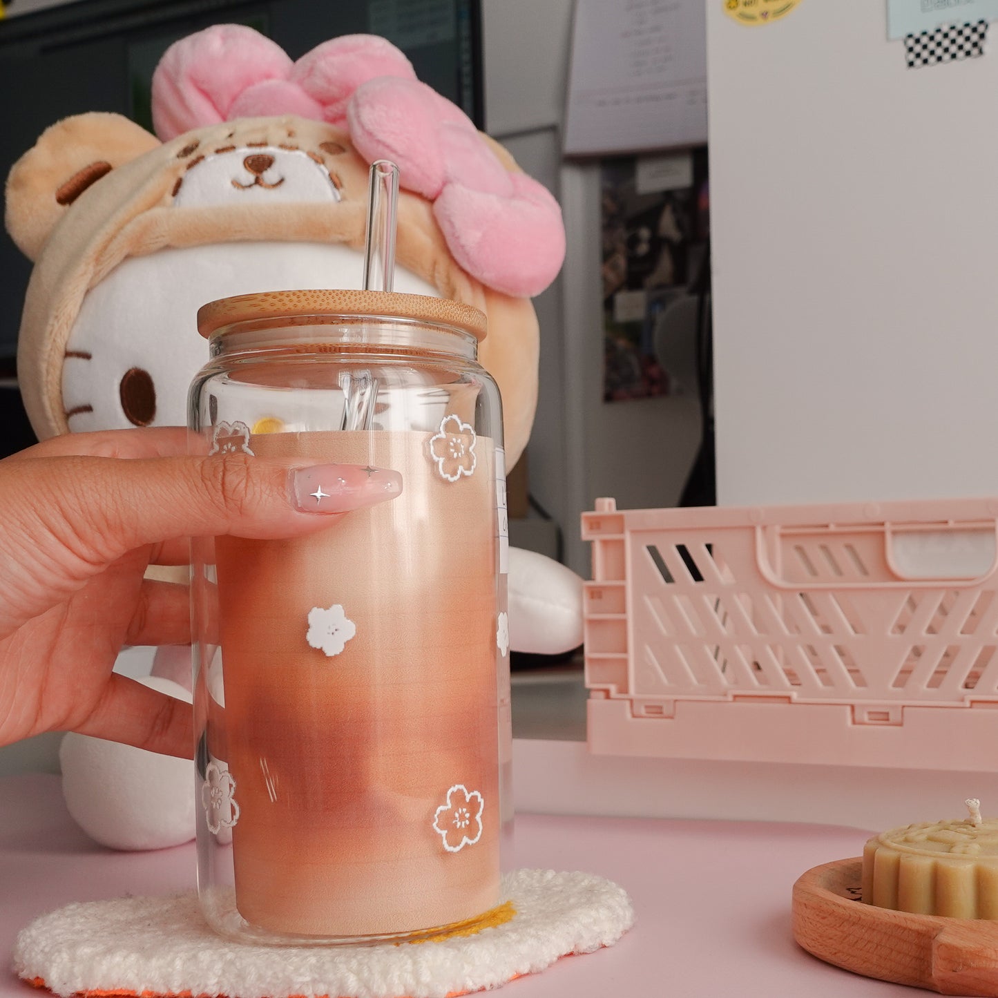 Sakura Clear Glass Tumbler