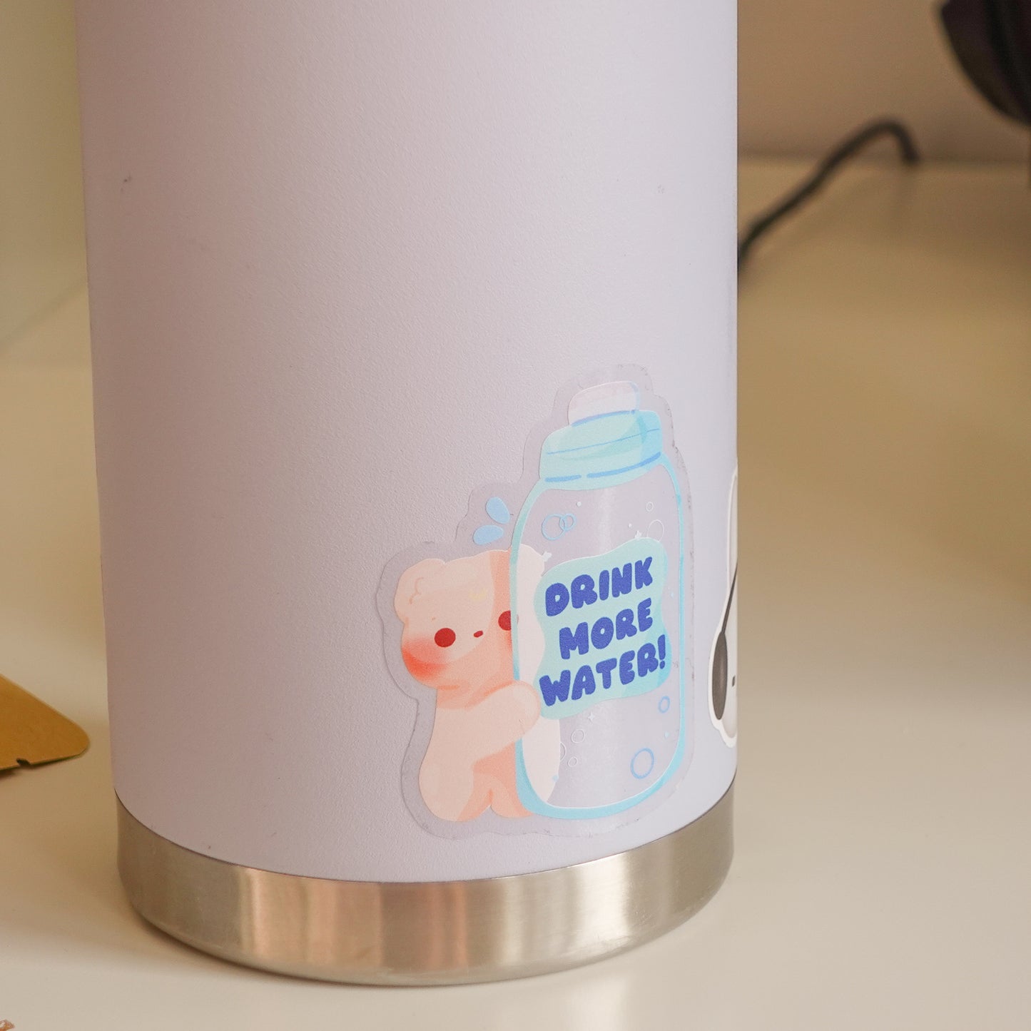 Drink More Water Clear Sticker