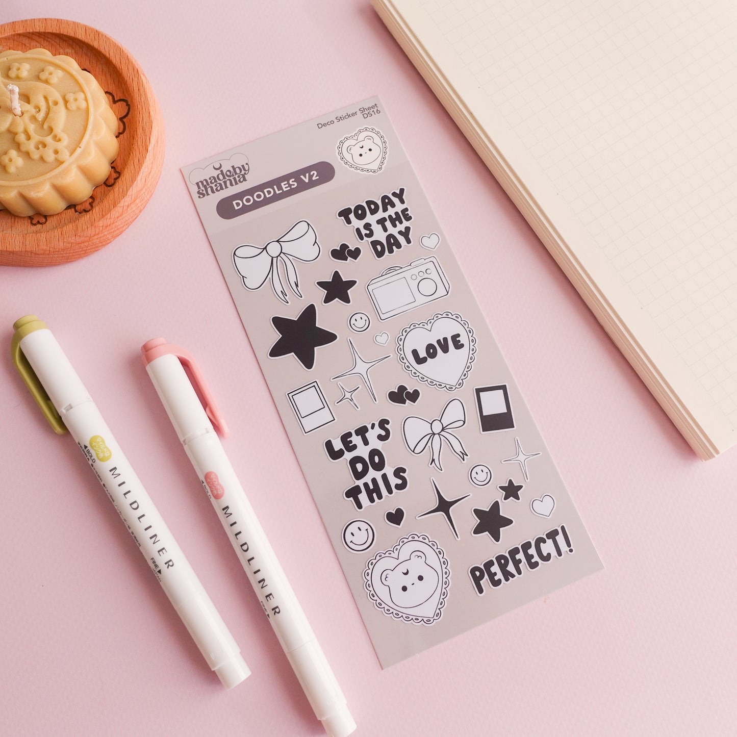 Doodles V2 Deco Sticker Sheet
