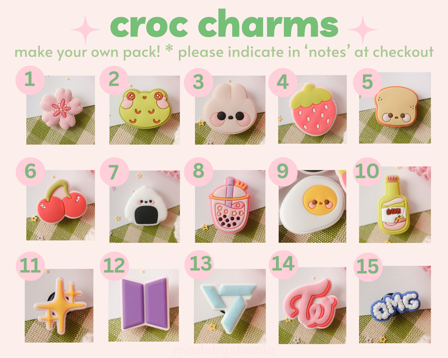 Make Your Own Pack Shoe Charms
