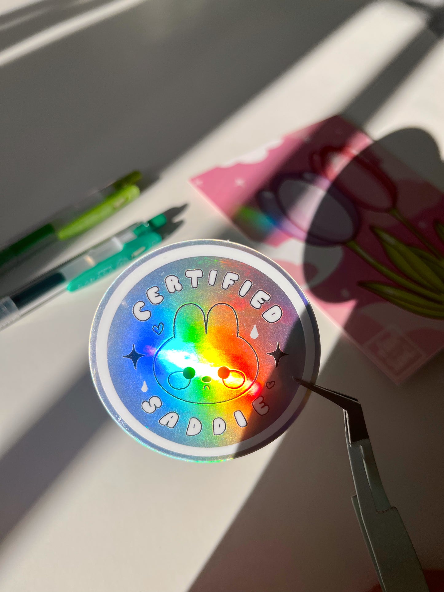 Certified Saddie Holographic Sticker