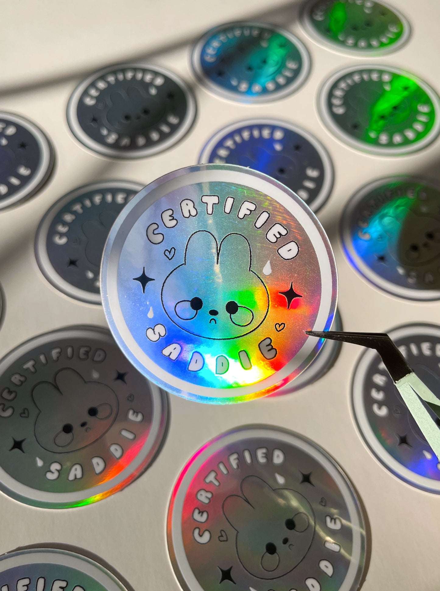 Certified Saddie Holographic Sticker