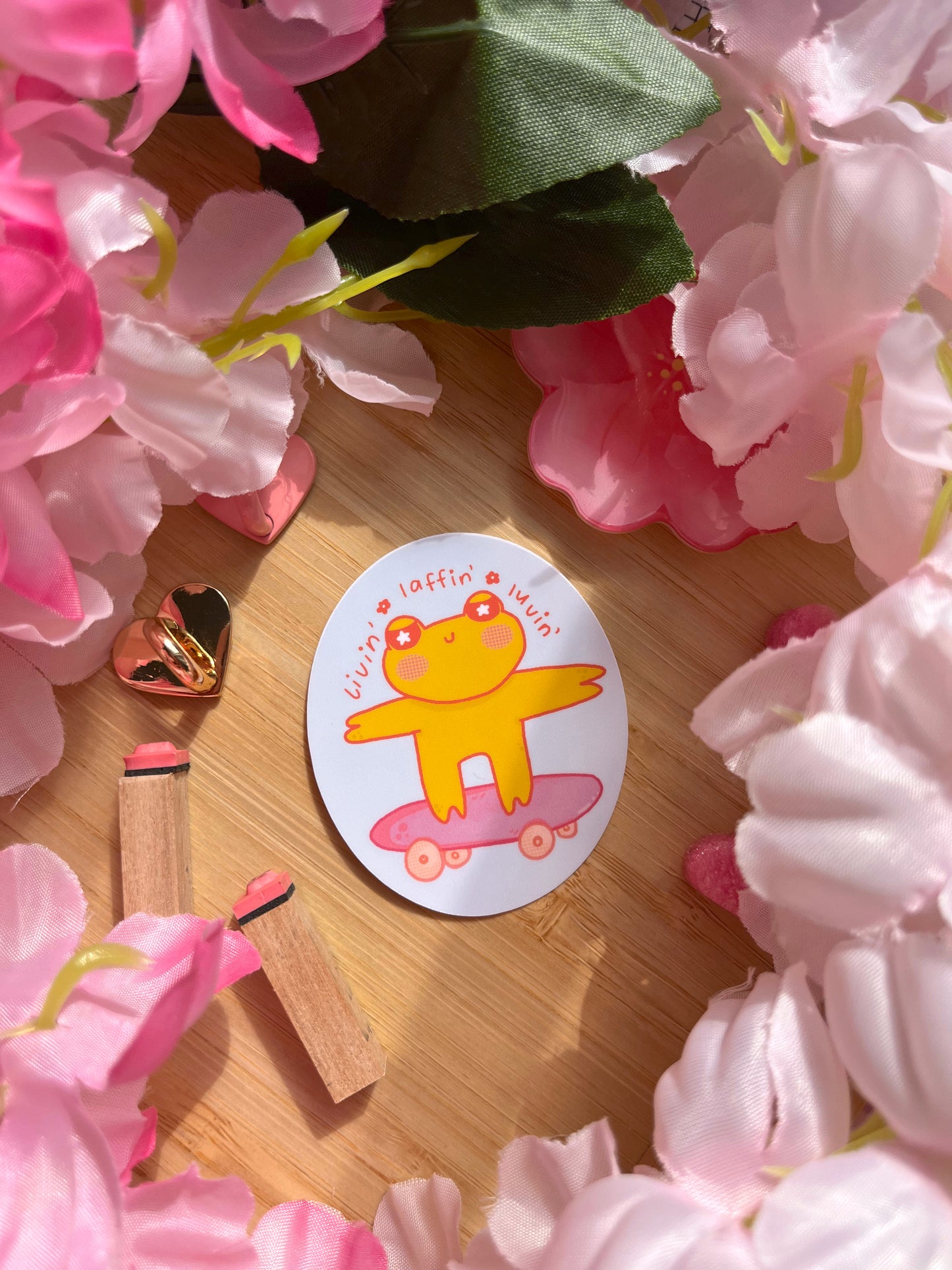 Liv Laff Luv Frog Sticker