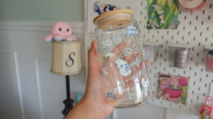New Jeans Clear Glass Tumbler
