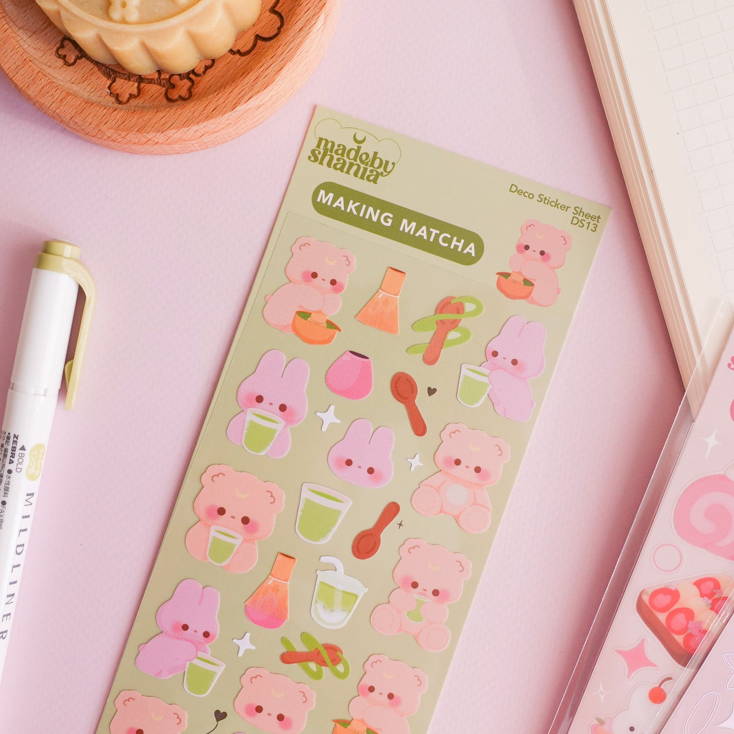 Making Matcha Deco Sticker Sheet