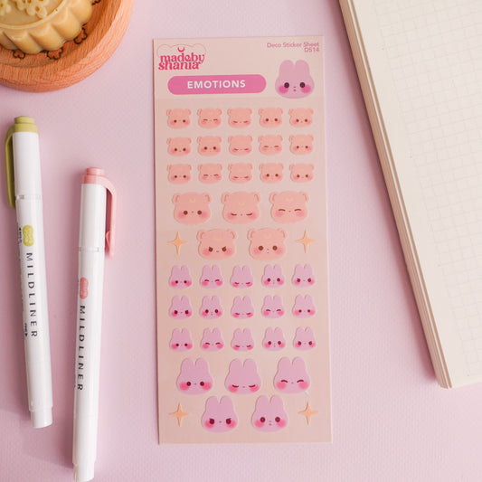 Emotions Deco Sticker Sheet