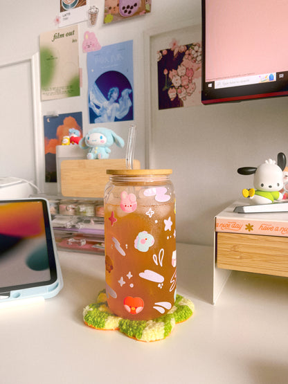 BT21 Babies Clear Glass Tumbler