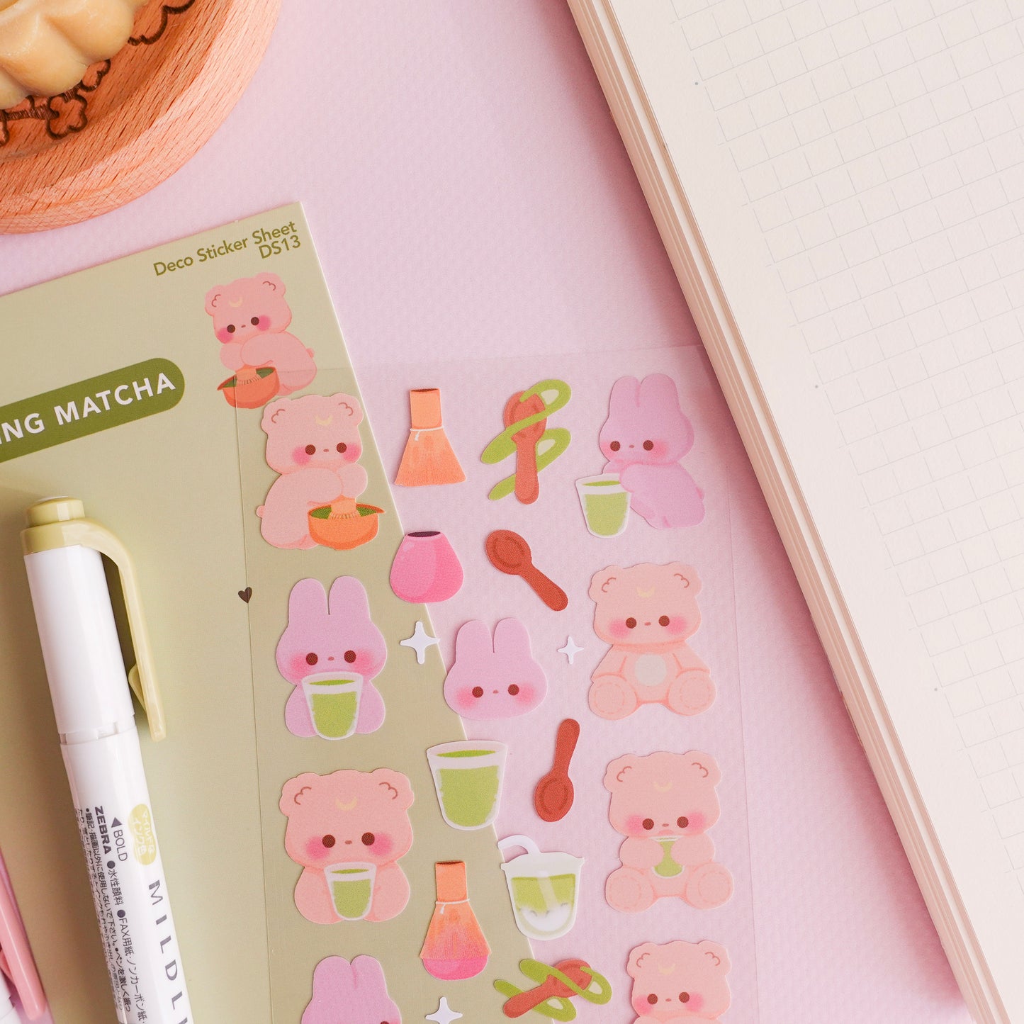 Making Matcha Deco Sticker Sheet
