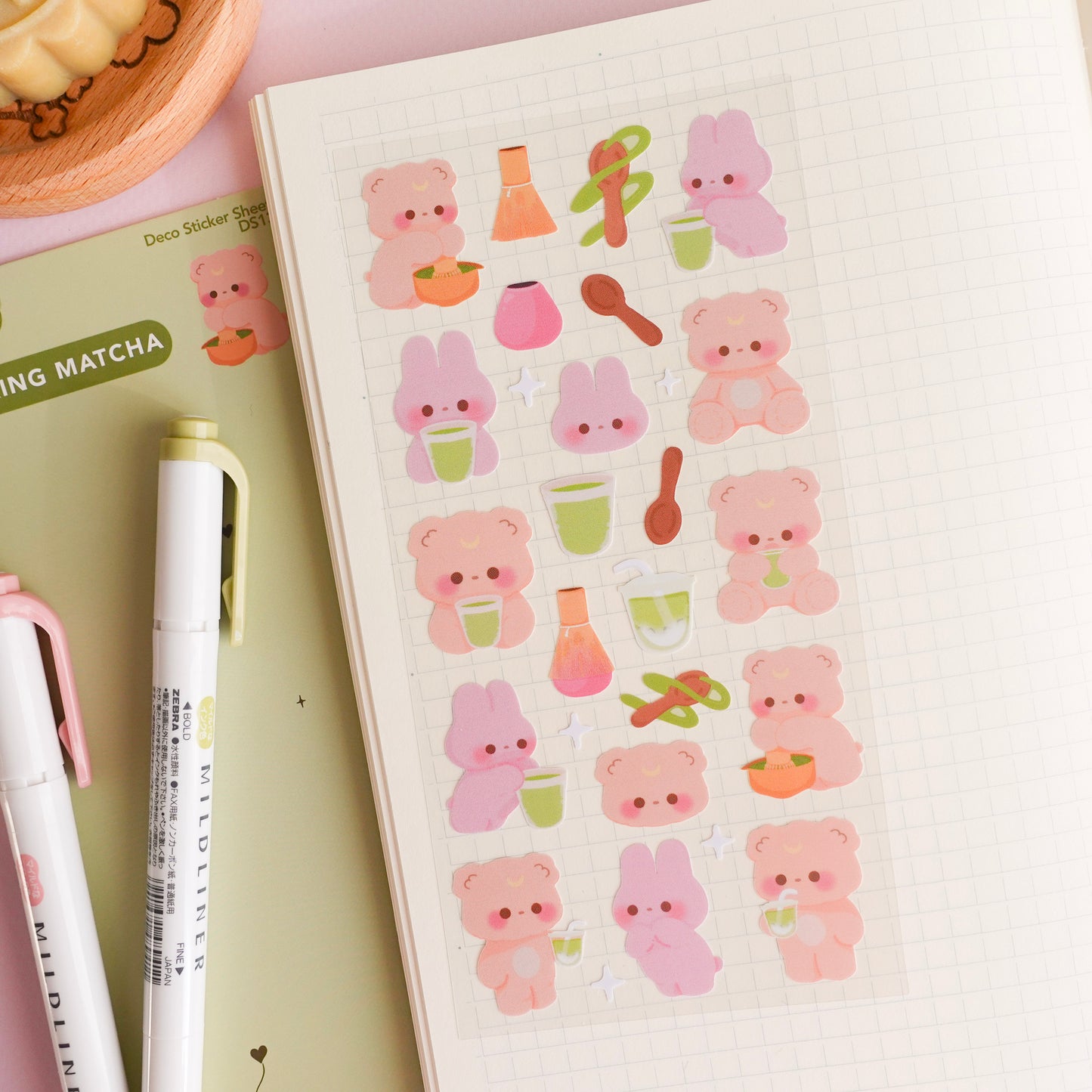 Making Matcha Deco Sticker Sheet