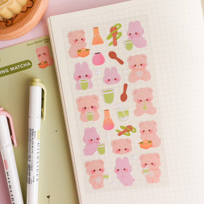 Making Matcha Deco Sticker Sheet