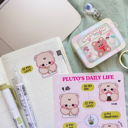 Pluto's Daily Life Vinyl Sticker Sheet