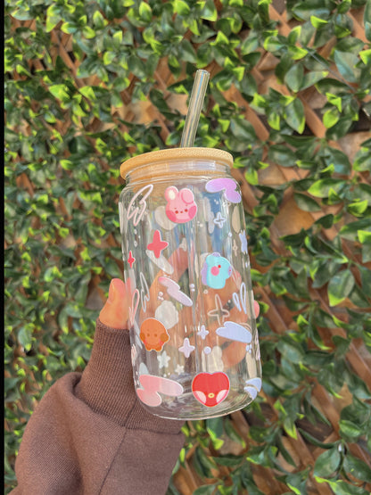 BT21 Babies Clear Glass Tumbler