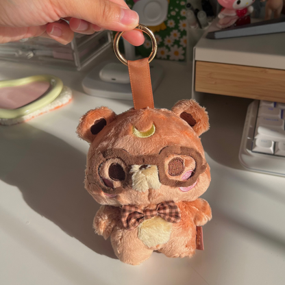 Pluto the Bear Plushie Keychain
