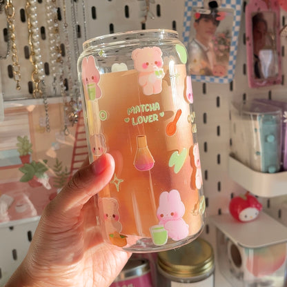 Matcha Lover Glass Tumbler