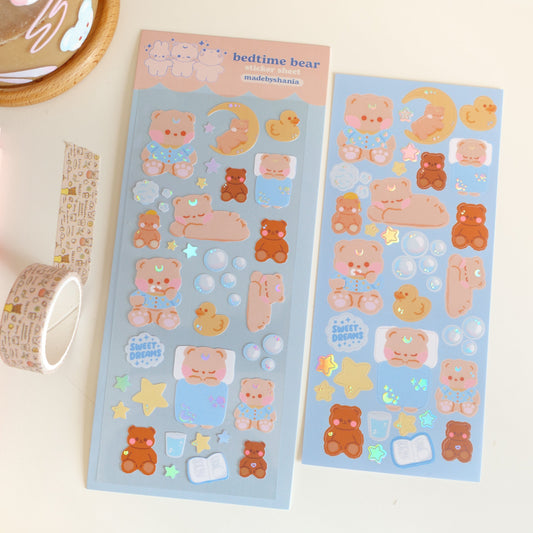 Bedtime Bear | Deco Sticker Sheet