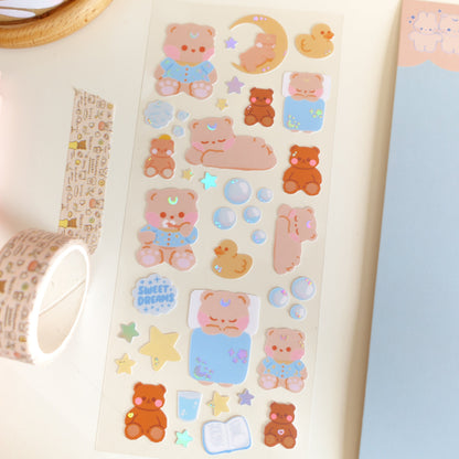 Bedtime Bear Deco Sticker Sheet