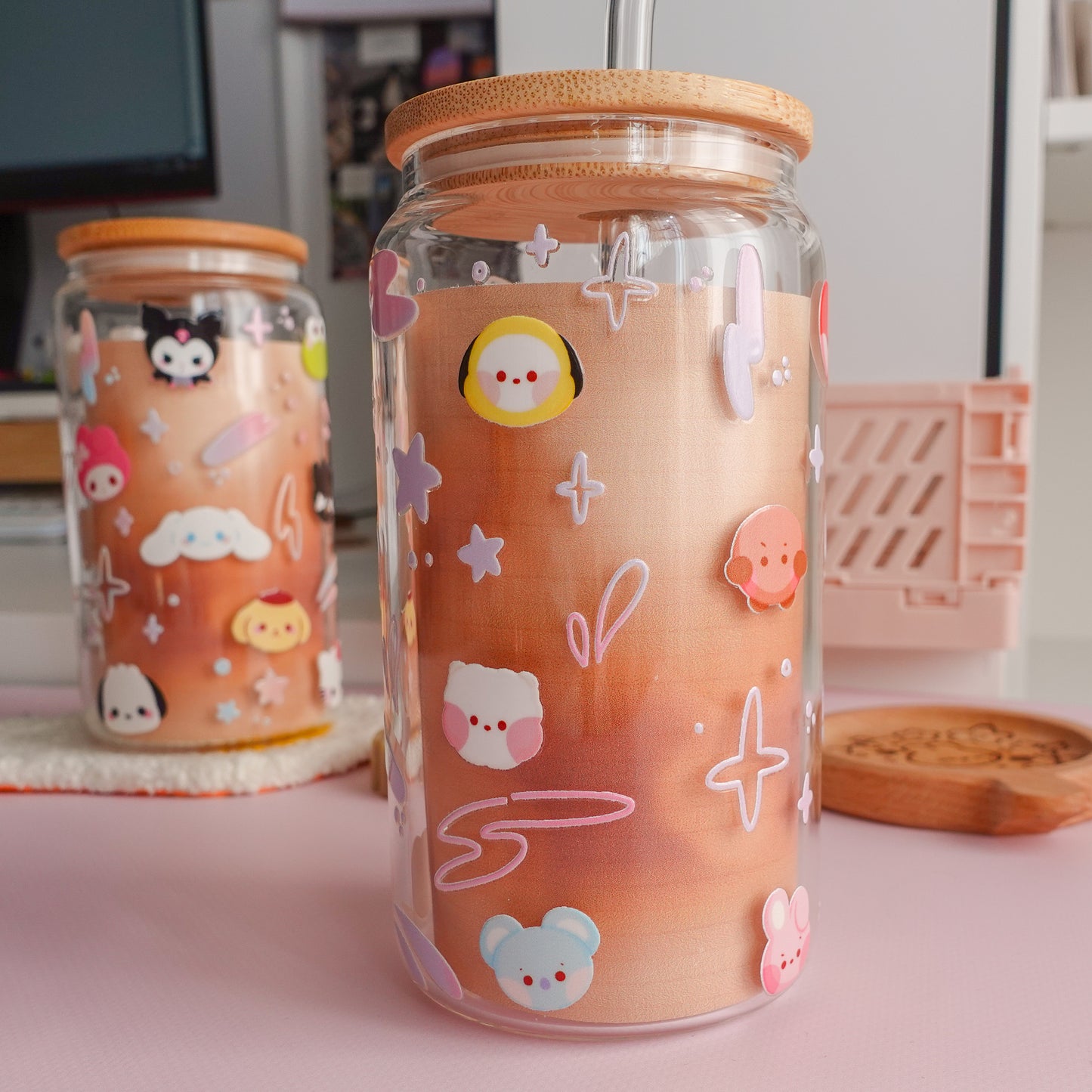 BT21 Babies Clear Glass Tumbler