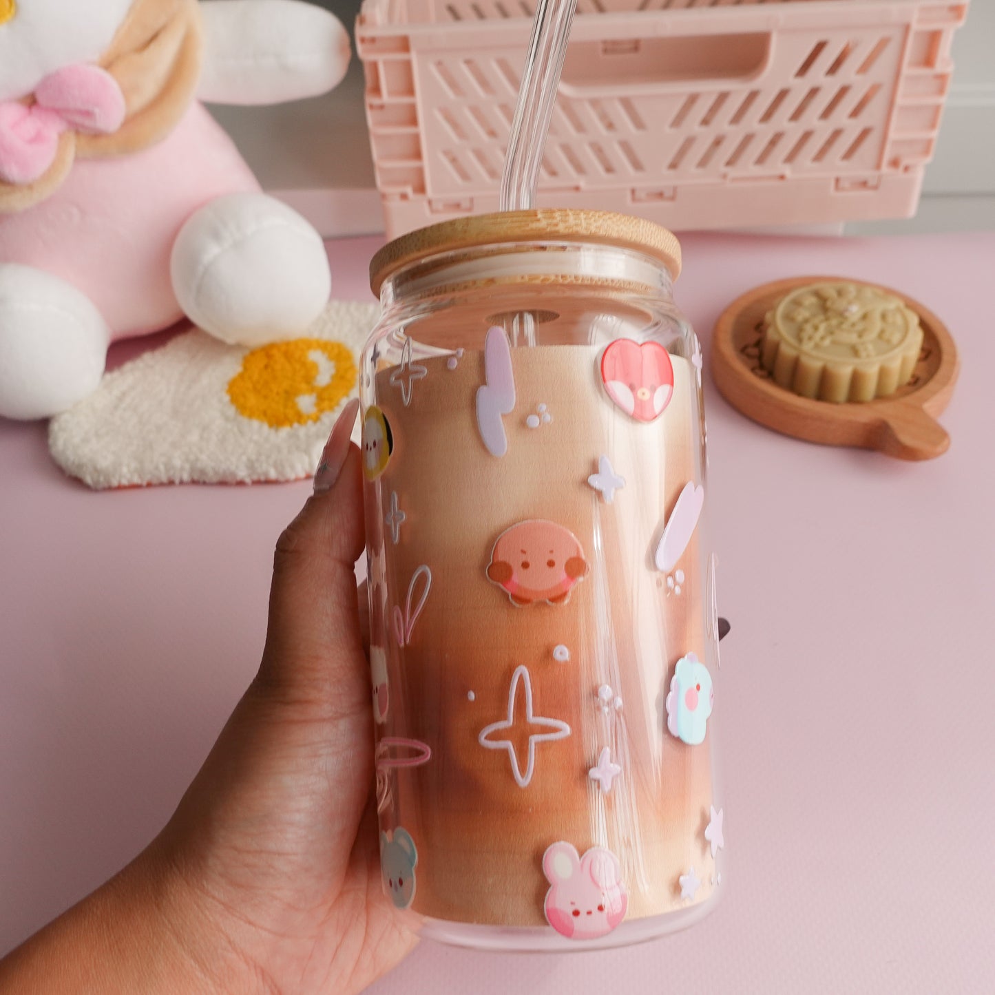 BT21 Babies Clear Glass Tumbler