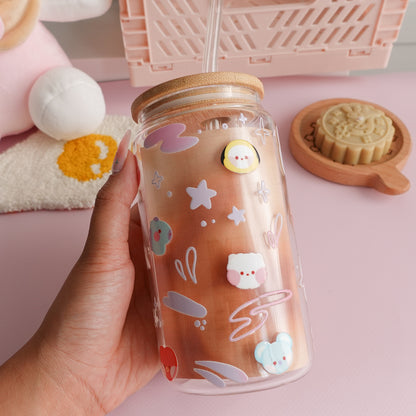 BT21 Babies Clear Glass Tumbler