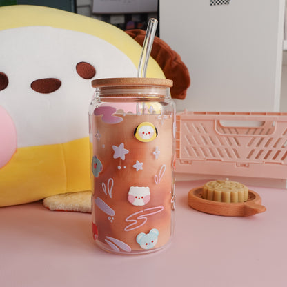 BT21 Babies Clear Glass Tumbler