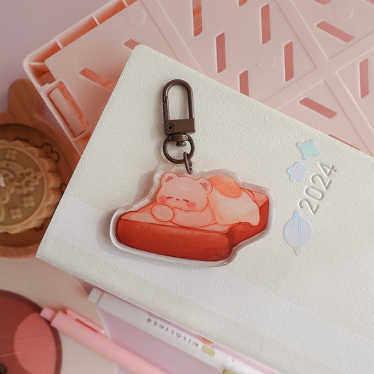 Pluto Egg Toast Keychain