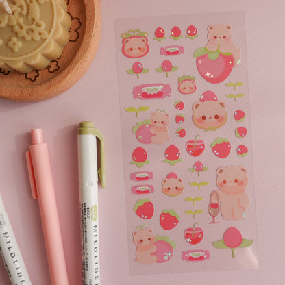 Berry Picking Deco Sticker Sheet