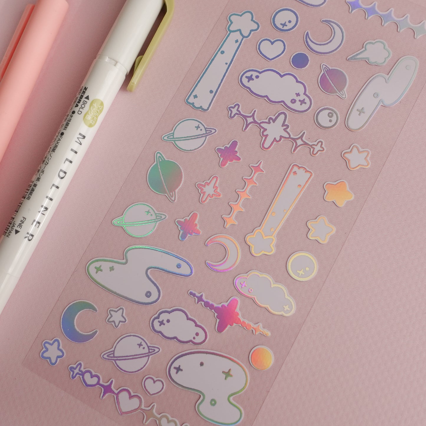 Holo Details Deco Sticker Sheet