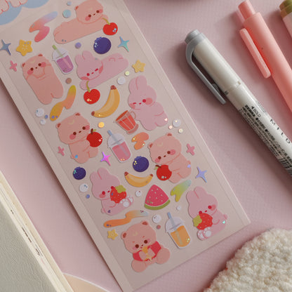 Fruit Smoothie Deco Sticker Sheet