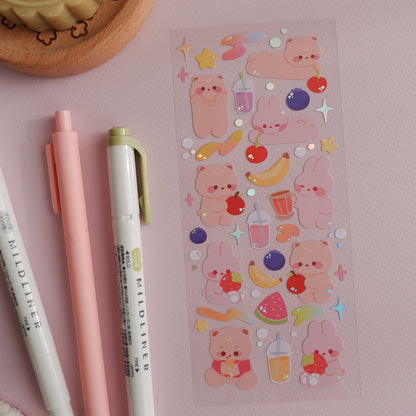 Fruit Smoothie Deco Sticker Sheet