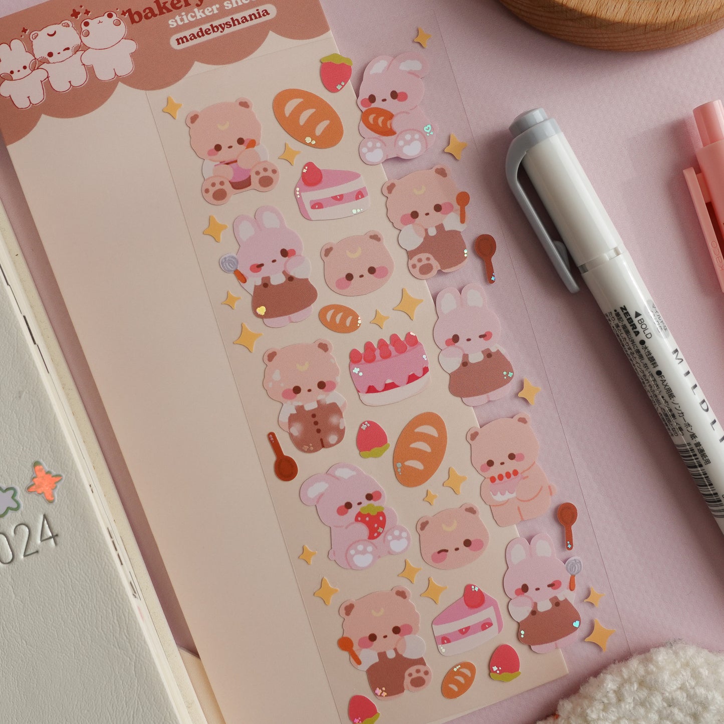 Bakery Buddies Deco Sticker Sheet