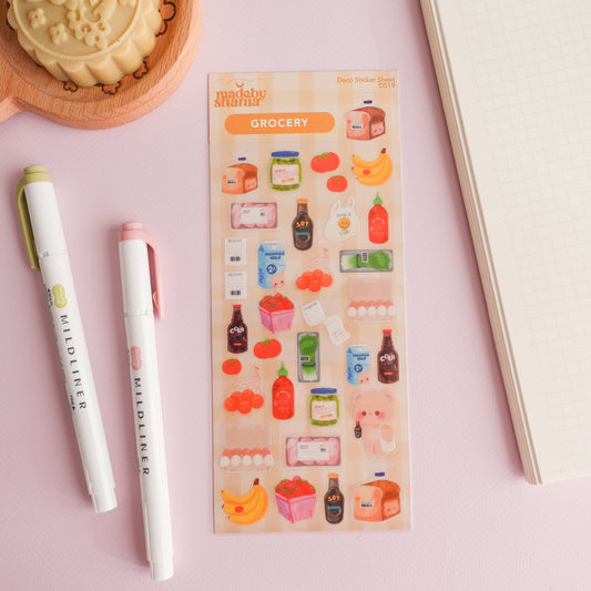 Grocery Deco Sticker Sheet