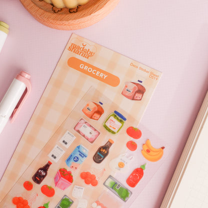 Grocery Deco Sticker Sheet