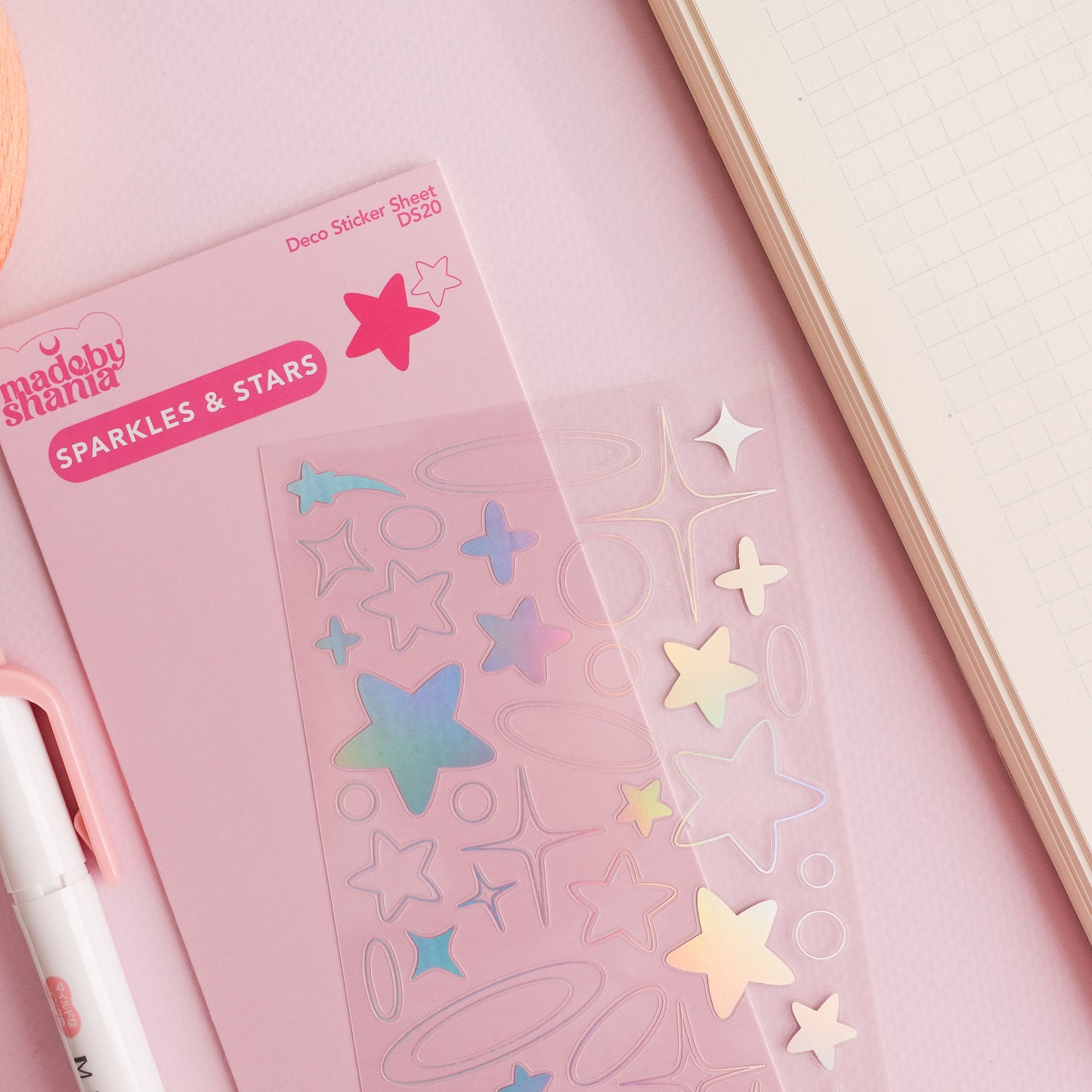 Sparkles & Stars Deco Sticker Sheet
