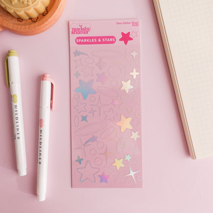 Sparkles & Stars Deco Sticker Sheet